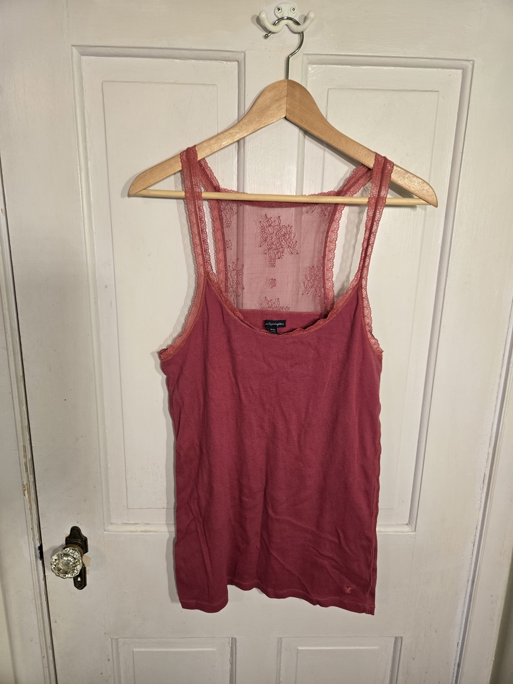 American Eagle Outfitters Rose Lace-Back Camisole Size XL
